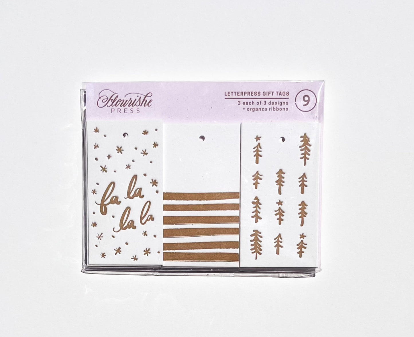 Holiday Gift Tags | Set of 9 Letterpress Tags