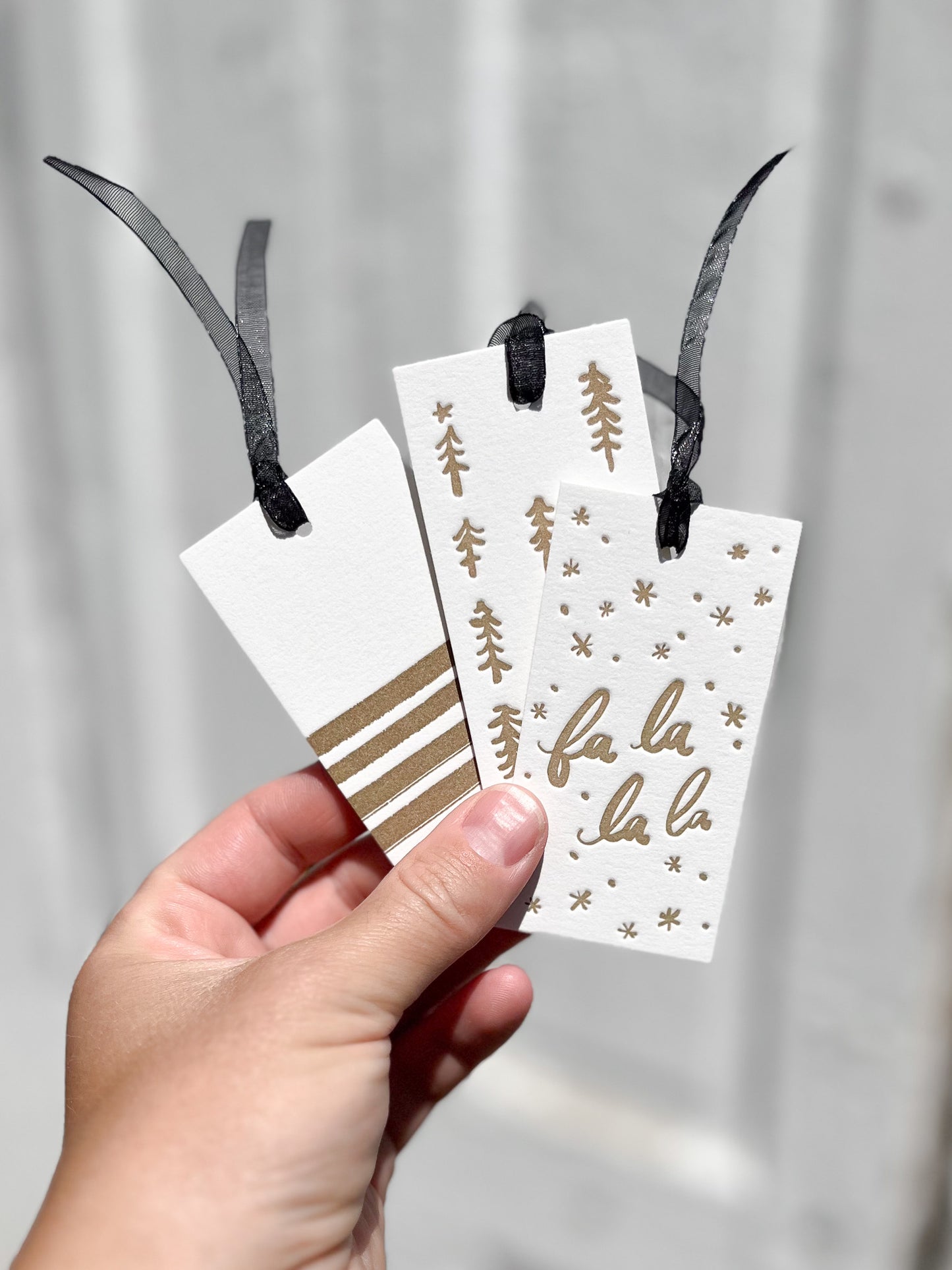 Holiday Gift Tags | Set of 9 Letterpress Tags