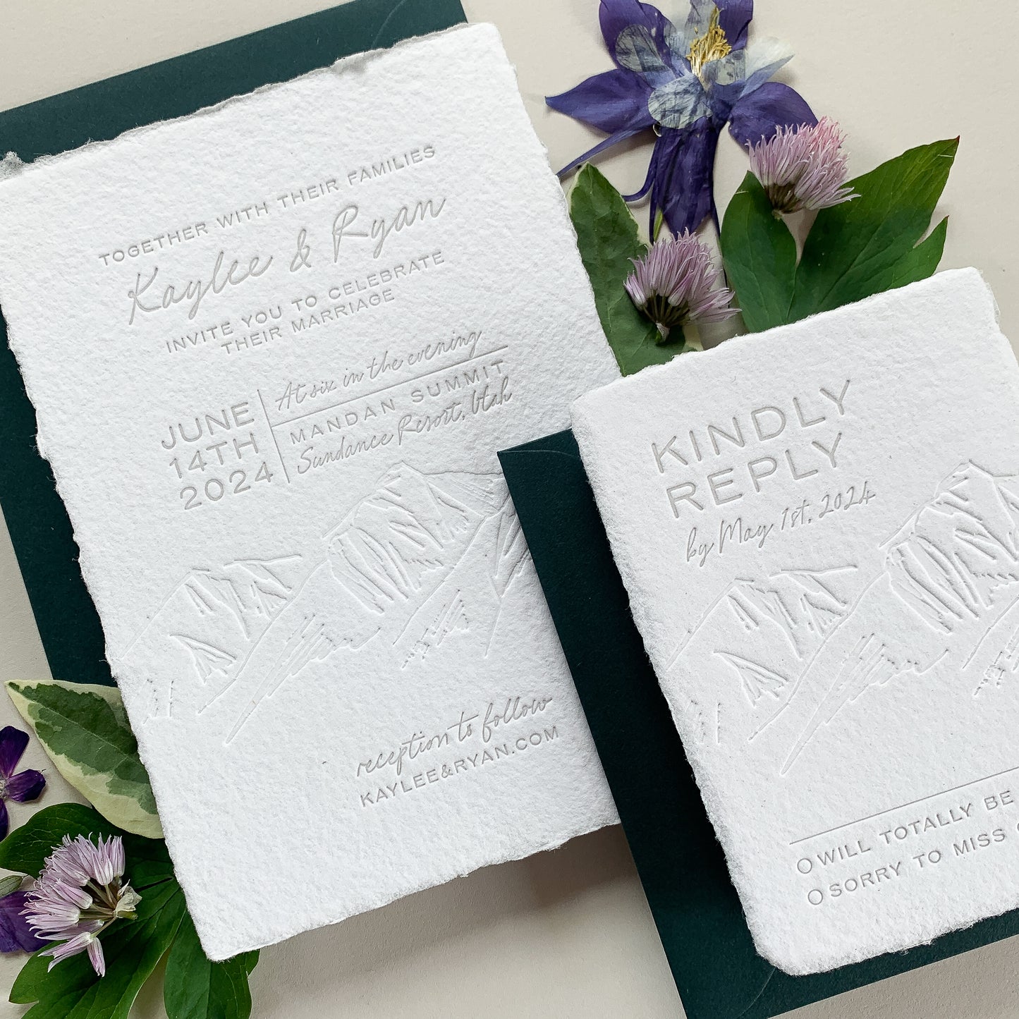 The Ridgeline Suite Invitation Sample | The Wedding Collection |