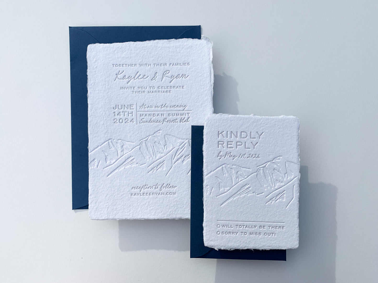 The Ridgeline Suite Invitation Sample | The Wedding Collection |