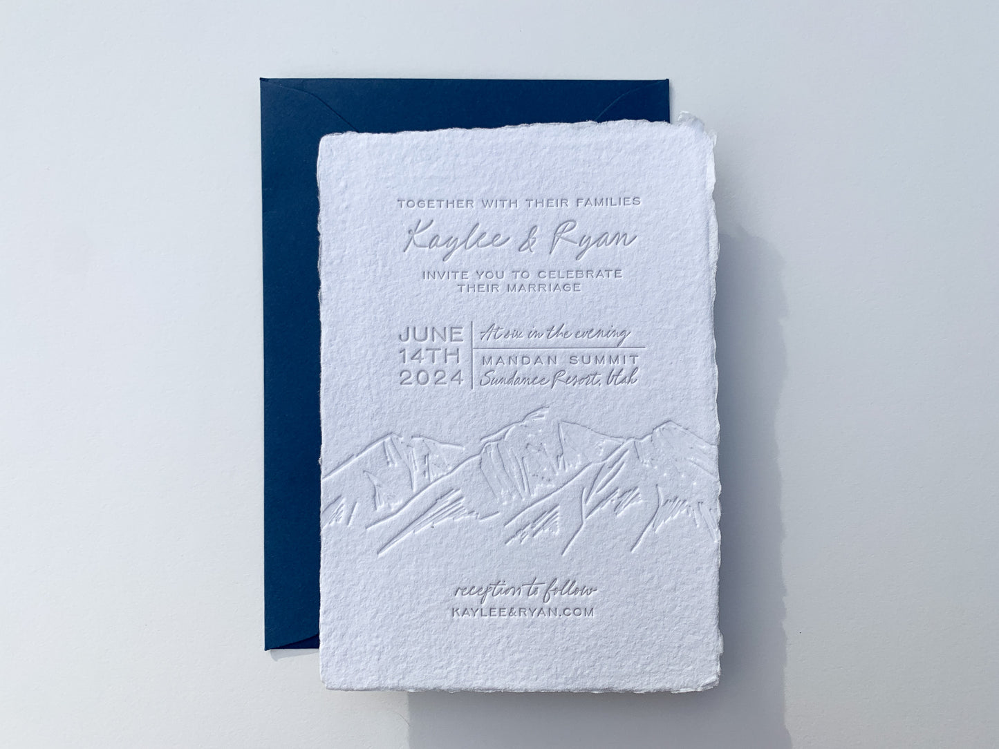 The Ridgeline Suite Invitation Sample | The Wedding Collection |