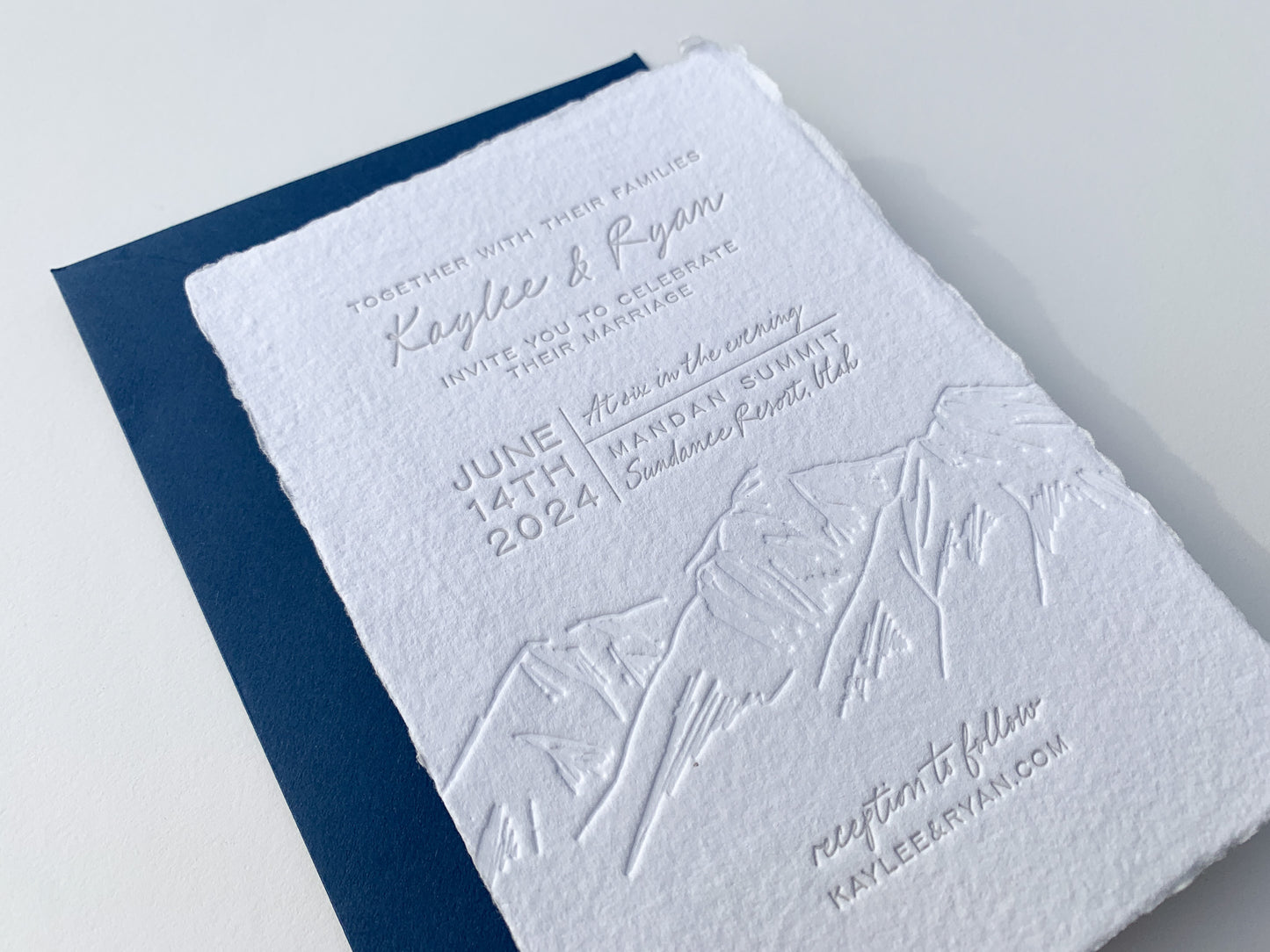 The Ridgeline Suite Invitation Sample | The Wedding Collection |