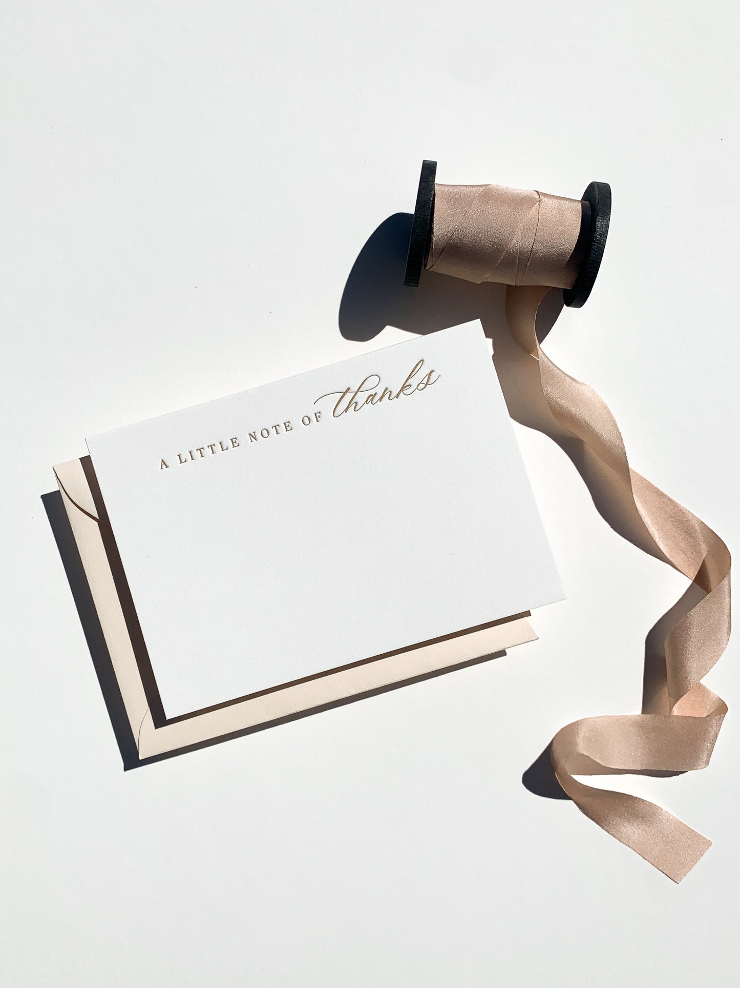 Thank You Cards | Boxed Set of 6 Letterpress Flat Cards