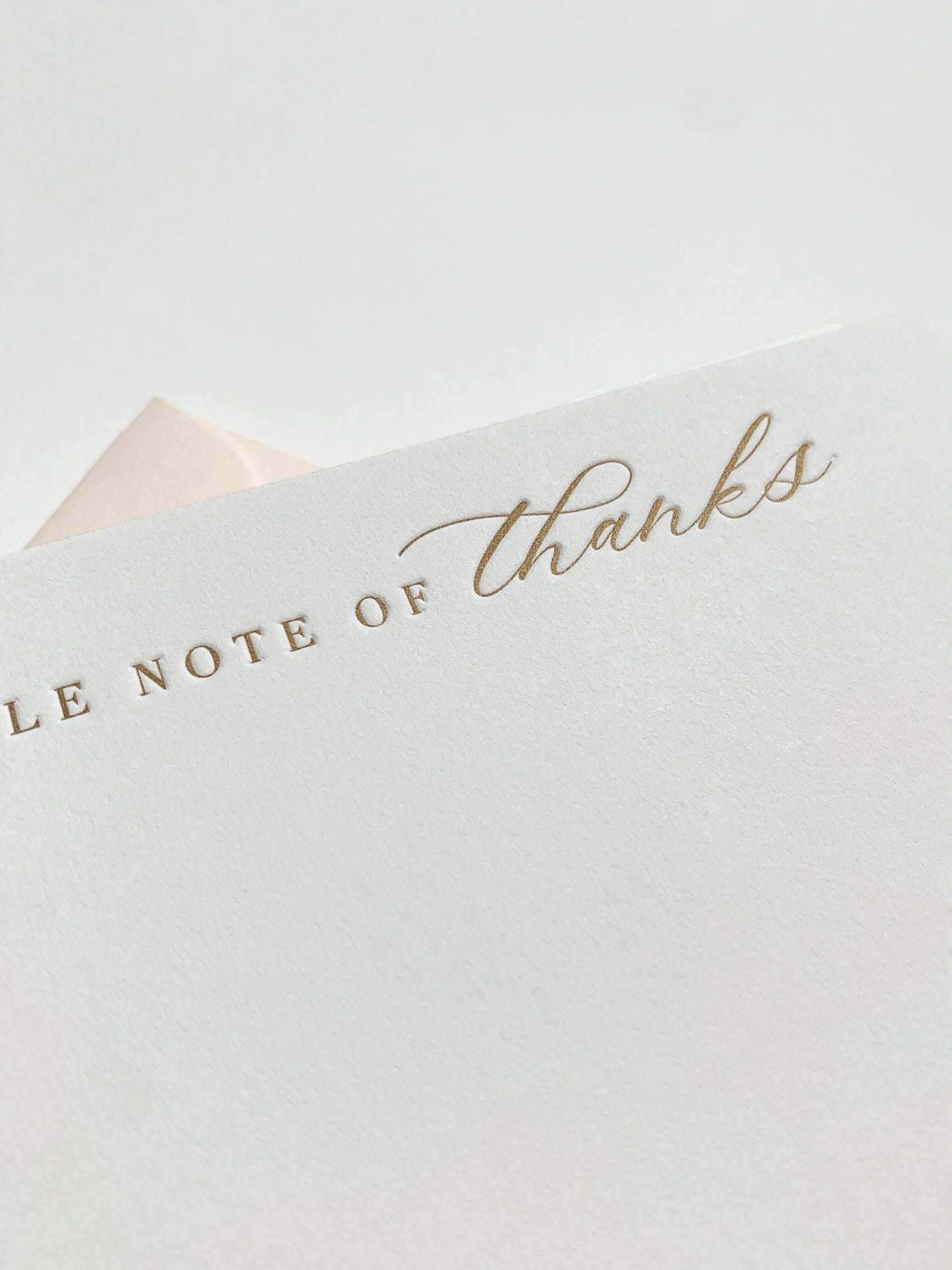 Thank You Cards | Boxed Set of 6 Letterpress Flat Cards