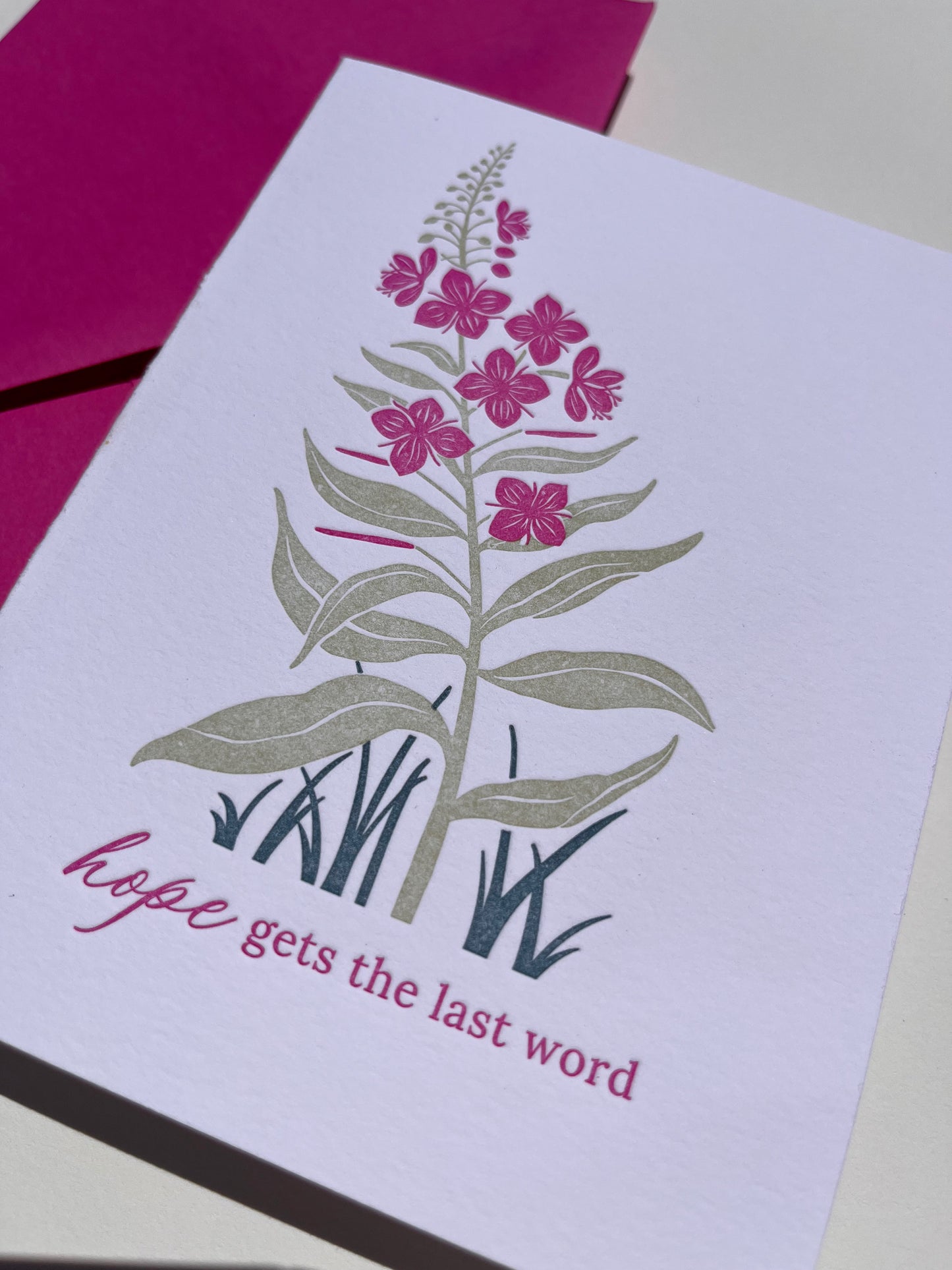 Wildflower Hope | Letterpress Folded Notecard