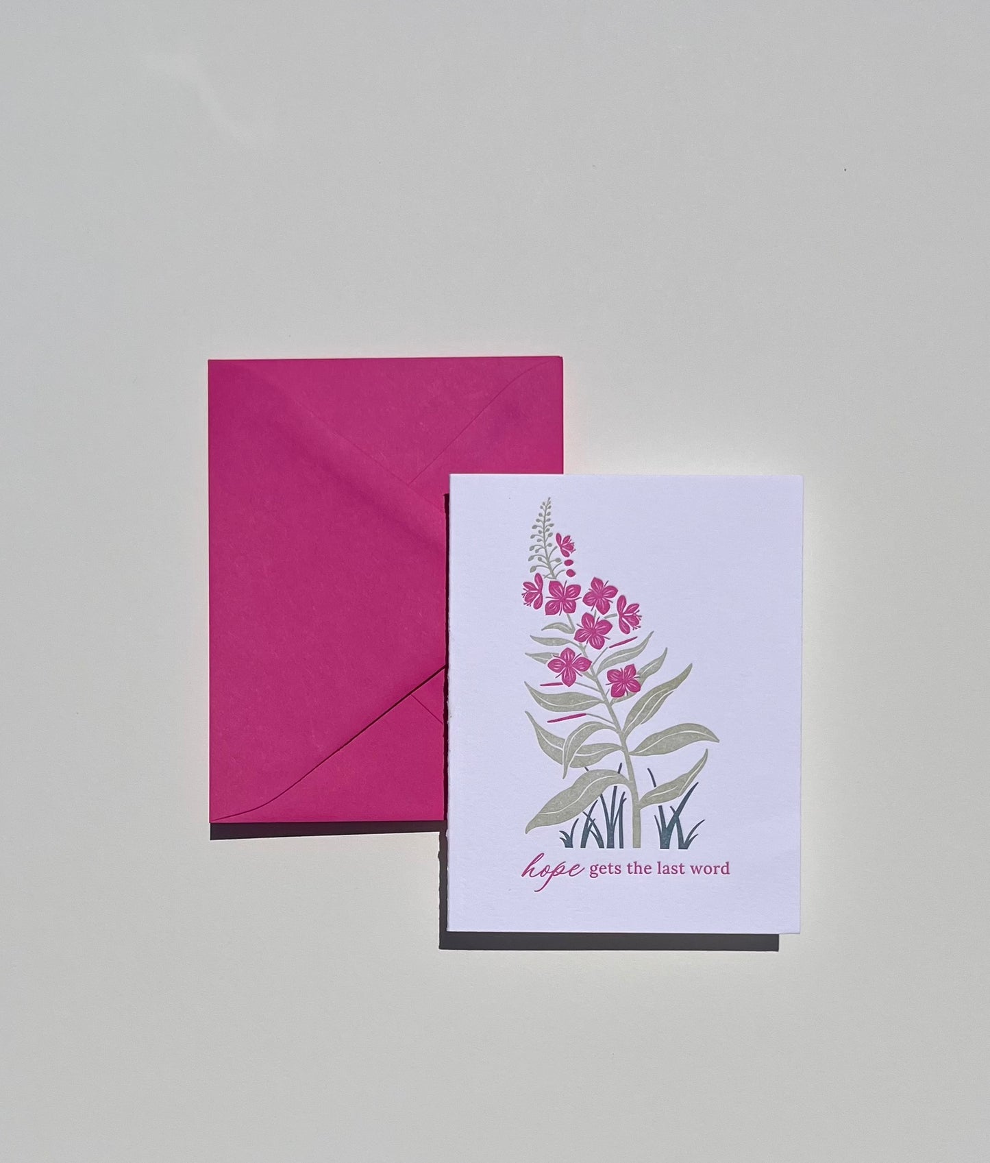Wildflower Hope | Letterpress Folded Notecard