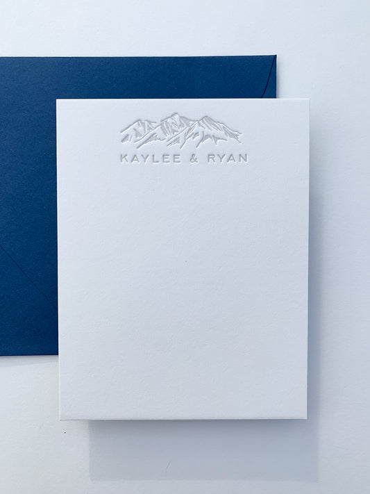 The Ridgeline Suite Couple's Stationery Sample | The Wedding Collection