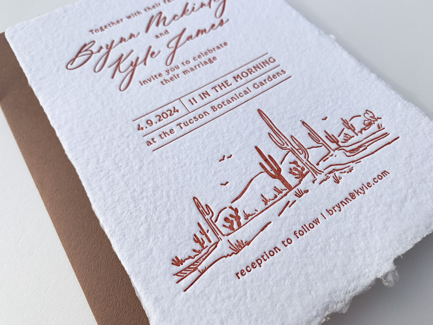 The Sonoran Suite Invitation Sample | The Wedding Collection