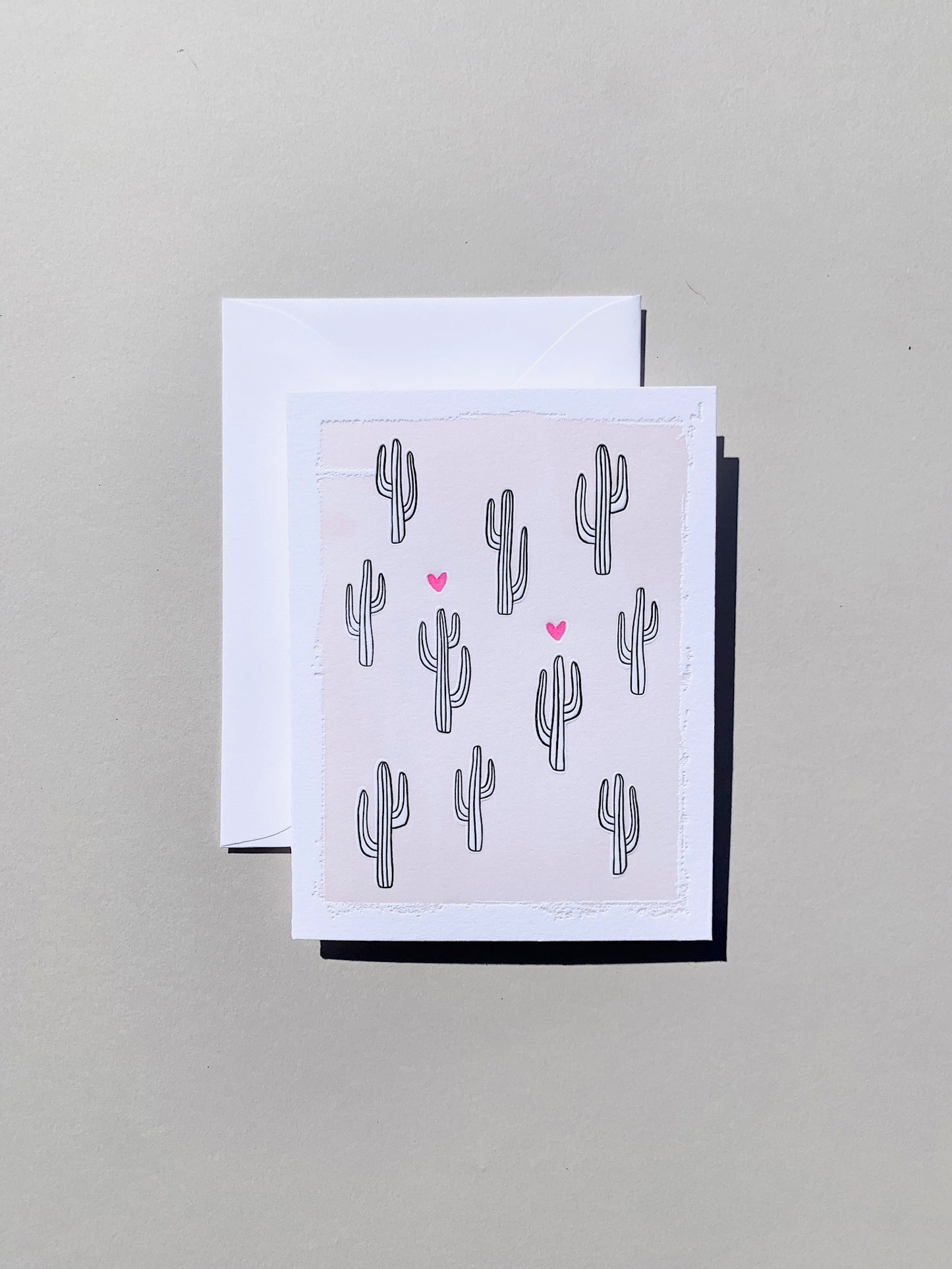 Saguaro Cactus Love | Letterpress Folded Notecards